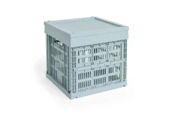 Colour Crate Lid Plastic - Medium Square / Cube - Dusty blue^Hay Sale