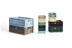 Colour Crate Lid Plastic - Medium Square / Cube - Dusty blue^Hay Sale