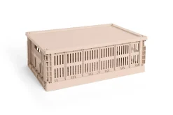 Colour Crate Lid Plastic - Large - Powder^Hay Clearance