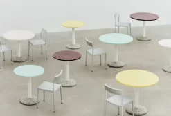 havebord - Keramik bord - Ceramic table - Lys mint - Ø90 cm^Hay New