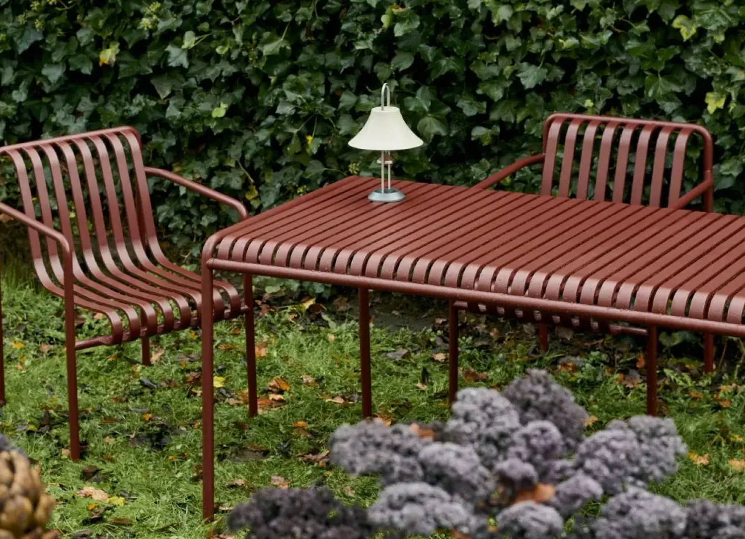 havebord - Palissade bord - Large - Rød - Iron Red - 170x90 cm*Hay