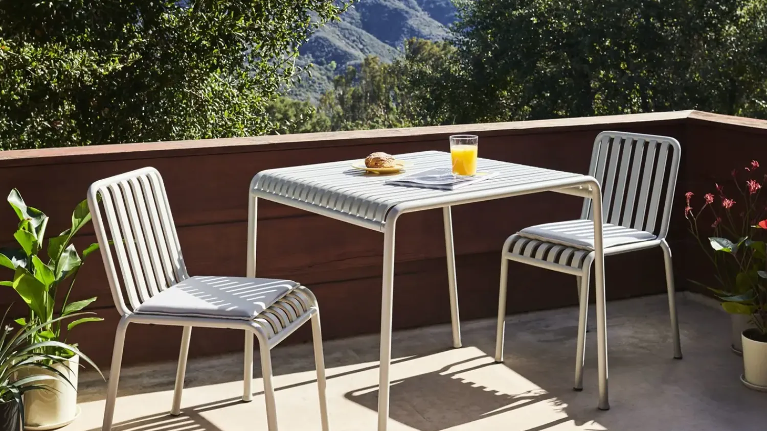 havebord - Palissade bord - Small - Sky grey/lysegrå*Hay New