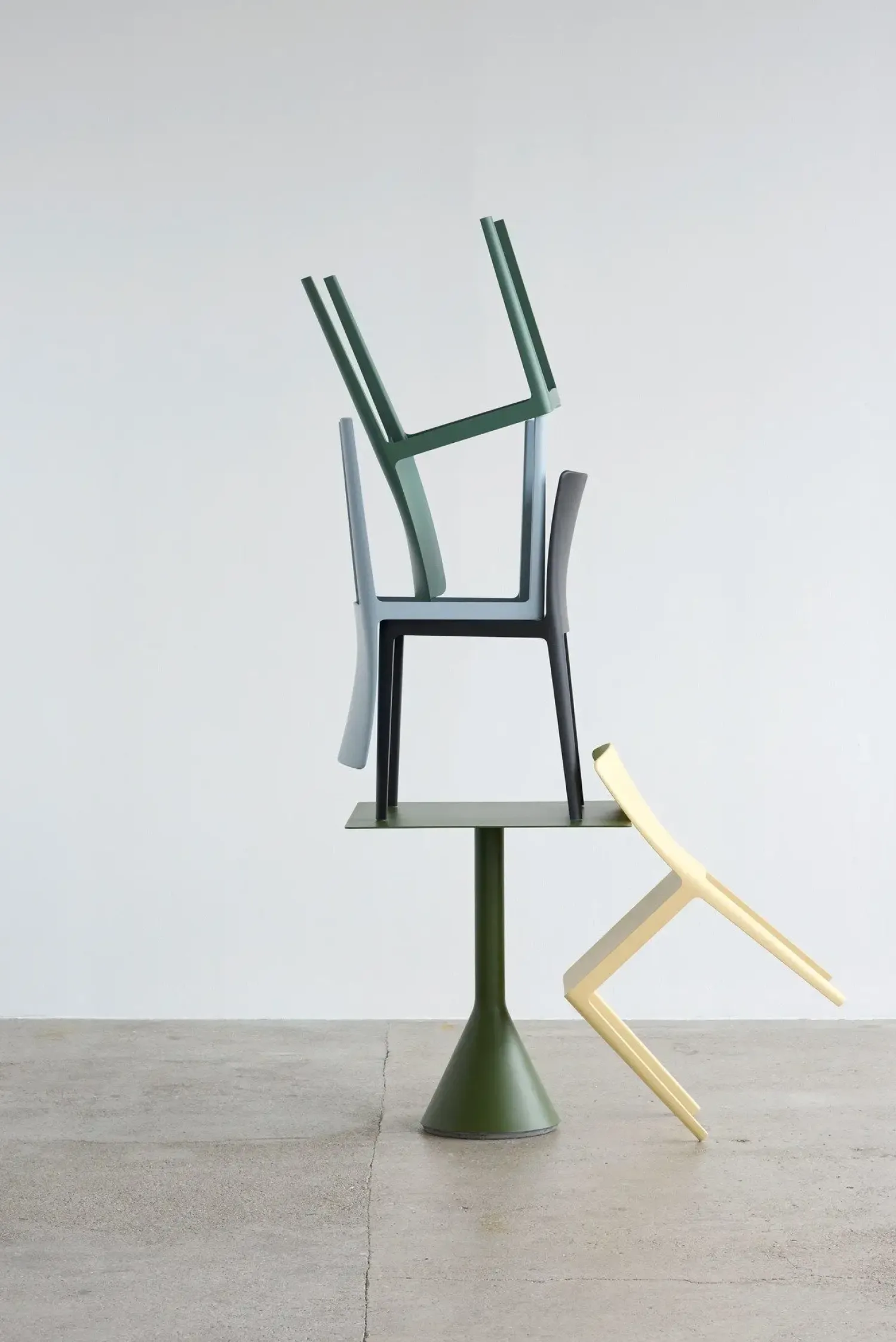 havebord - Palissade havebord - Cone table - Oliven - 65x65x74 cm*Hay Hot