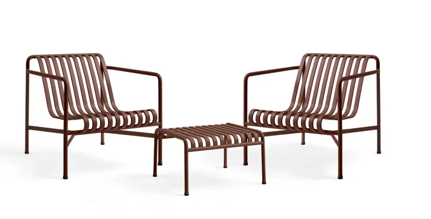 havebord - Palissade ottoman - Rød - Iron red*Hay Outlet