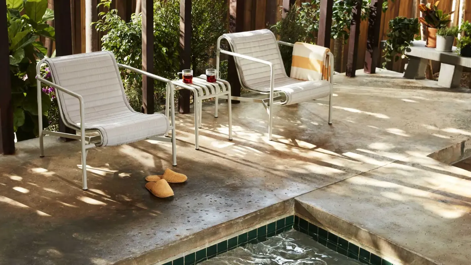 havebord - Palissade ottoman - Lysegrå - Sky grey*Hay