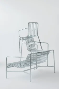 havestol - Palissade Armchair - Galvaniseret stål - hot galvanised^Hay