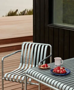 havestol - Palissade Dining Armchair - Galvaniseret stål*Hay Hot
