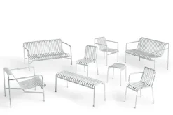 havestol - Palissade lounge Chair Low - Galvaniseret stål - hot galvanised^Hay