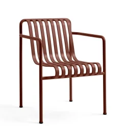 havestol - Palissade spisebordsstol - Rød - Iron Red - Dining arm chair^Hay Hot