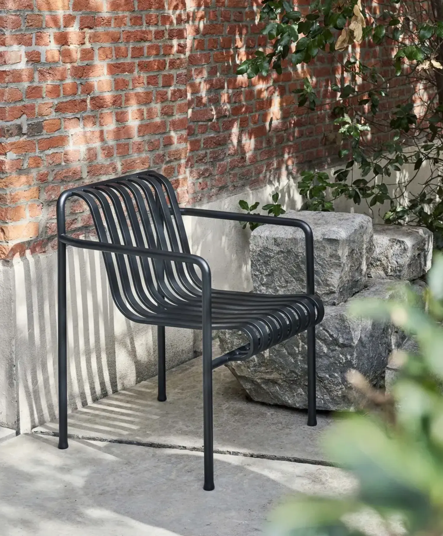 havestol - Palissade spisebordsstol - Anthracite - Dining arm chair^Hay Sale