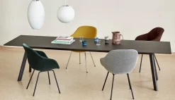 spisebord CPH30 - 250 x 90 cm - bordplade i sort linoleum/ben i sort eg (vandbaseret lak) - CPH 30^Hay Discount