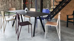 spisebord CPH30 - 250 x 90 cm - bordplade i sort linoleum/ben i sort eg (vandbaseret lak) - CPH 30^Hay Discount