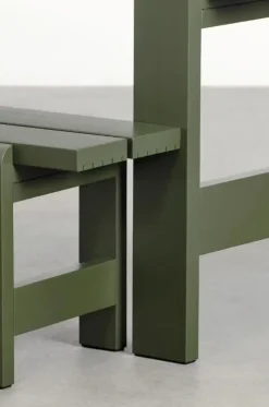 Weekday bænk - 111 cm - Oliven - Lakeret Fyrretræ / Pinewood*Hay Online