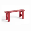 Weekday bænk - 111 cm - Rød - Wine Red - Lakeret Fyrretræ^Hay New