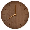 - Vægur - Dark Oak - Mørk Eg/Guld - Ø28 cm*Hemverk Discount