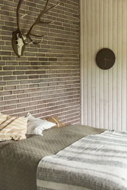 - Vægur - Dark Oak - Mørk Eg/Guld - Ø28 cm*Hemverk Discount