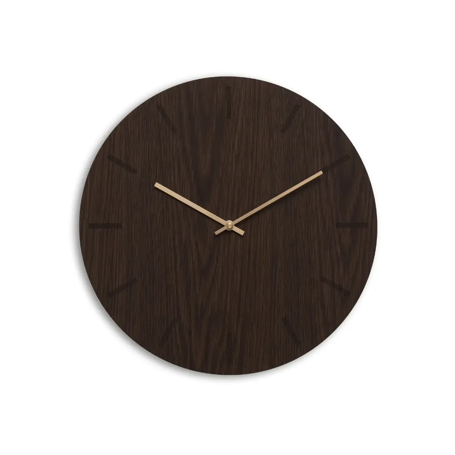 - Vægur - Dark Oak - Mørk Eg/Kobber - Ø38 cm*Hemverk Discount