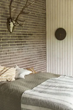 - Vægur - Dark Oak - Mørk Eg/Guld - Ø38 cm*Hemverk Discount