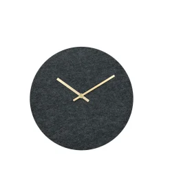 - Vægur - Felt grå - Ø28 cm - Kobber visere*Hemverk Outlet