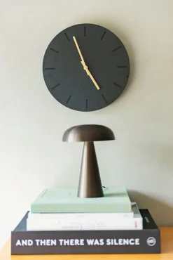 - Vægur - Gunpowder - Sort/Guld - Ø28 cm*Hemverk New