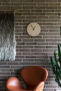 - Vægur - Light Oak - Eg/Kobber - Ø28 cm*Hemverk Clearance