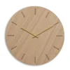 - Vægur - Light Oak - Eg/Guld - Ø38 cm*Hemverk Outlet