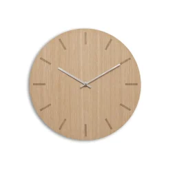 - Vægur - Light Oak - Eg/Sølv - Ø28 cm^Hemverk Online