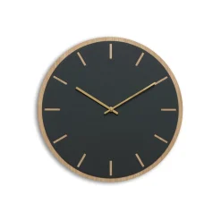 - Vægur - Lys Eg/Mørkegrøn - Guld visere - Ø38 cm^Hemverk Hot