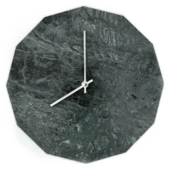 - Vægur - Marble Verde - Grøn/Sølv - Ø28 cm*Hemverk Sale