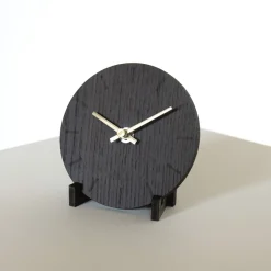 - Vægur - Mørk eg - Ø12 cm - Kobber visere^Hemverk Clearance