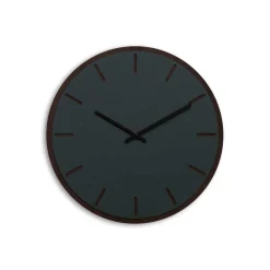 - Vægur - Mørk Eg/Conifer Grøn - Sorte visere - Ø38 cm^Hemverk Best