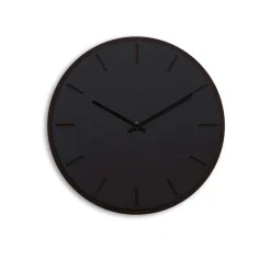 - Vægur - Mørk Eg/Sort - Sorte visere - Ø38 cm*Hemverk Sale