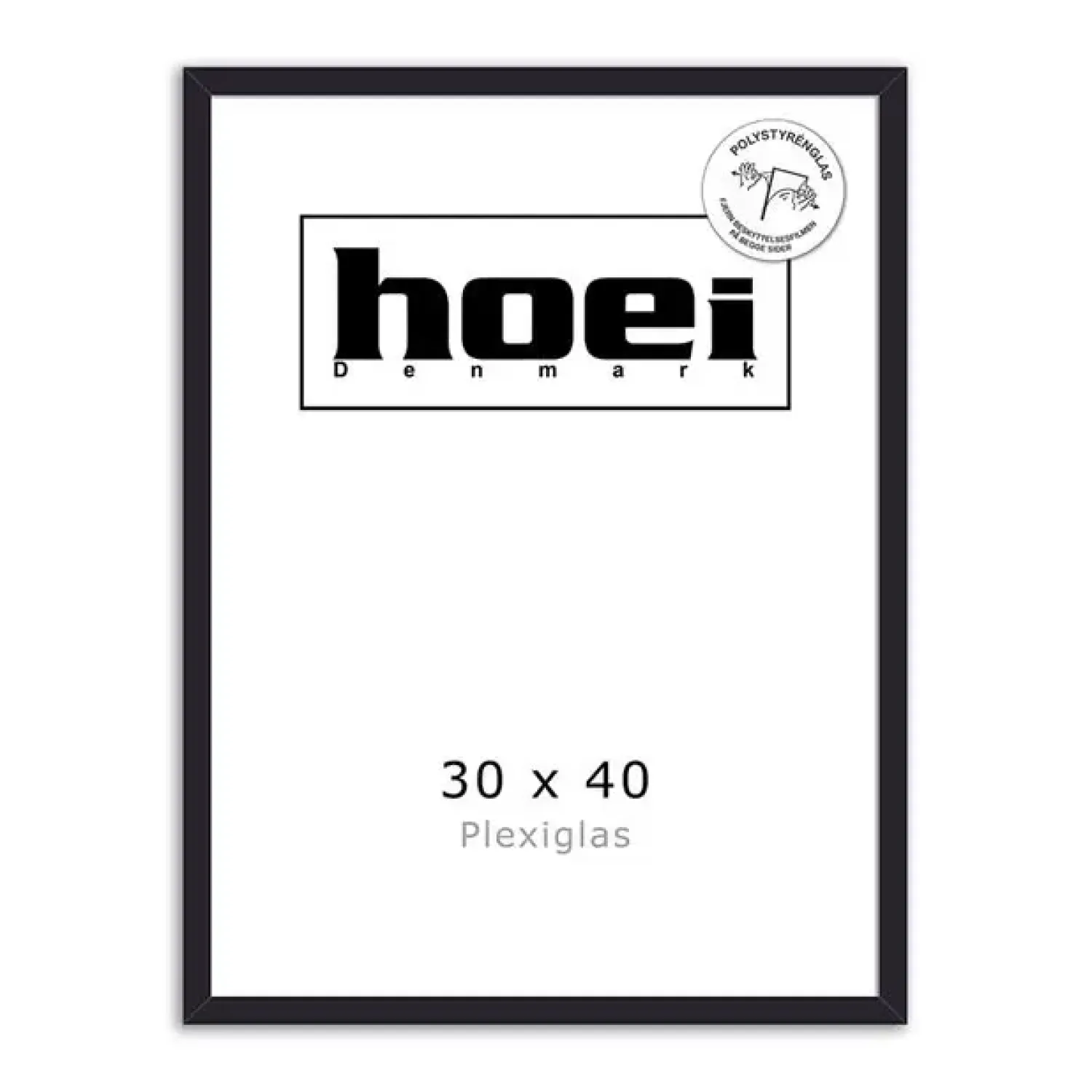 HOEI 111 - SORT FYRRETRÆ 30X40 - PLEXIGLAS*HOEI Denmark Sale