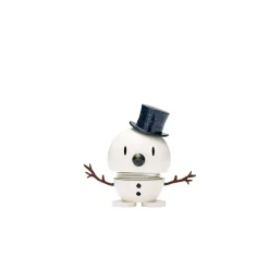 - Christmas snemand - Baby snowman small white/blue^Hoptimist