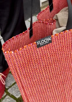 - Strandtaske - Beach Bag - 70 x 53 cm - Rød / Red*Horredsmattan Online