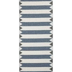 - tæppe - Peak - 70 x 150 cm - blå/grå*Horredsmattan Outlet