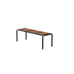 - AVANTI Bench, medium - Sæde: Thermo ash, Stellet: Sort*Houe Clearance