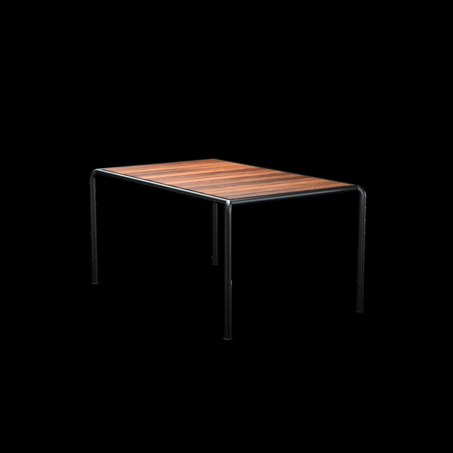 - AVANTI Dining table, 153x98 cm - Bordplade: Thermo ash, Stellet : Sort^Houe Outlet