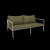 - AVON 2 seater sofa - Pude: Moss, Stellet: Muted Hvid*Houe New