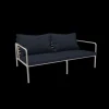 - AVON 2 seater sofa - Pude: Sky, Stellet: Muted Hvid*Houe Outlet