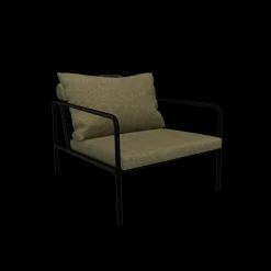- AVON Chair - Pude: Moss, Stellet: Sort*Houe Discount