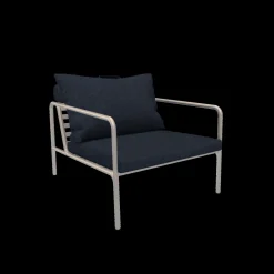 - AVON Chair - Pude: Sky, Stellet: Muted Hvid*Houe