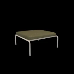 - AVON Ottoman - Pude: Moss, Stellet: Muted Hvid^Houe