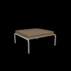 - AVON Ottoman - Pude: Papyrus, Stellet: Muted Hvid^Houe Discount