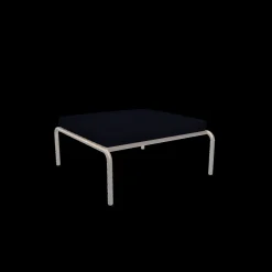 - AVON Ottoman - Pude: Indigo, Stellet: Muted Hvid^Houe Hot