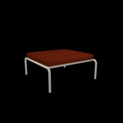 - AVON Ottoman - Pude: Rust, Stellet: Muted Hvid^Houe Sale