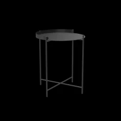 - EDGE Tray table Ø46,5 - Black-black^Houe Online