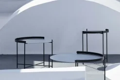 - EDGE Tray table Ø46,5 - Black-black^Houe Online