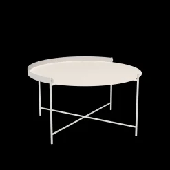 - EDGE Tray table Ø76 - Muted Hvid^Houe Outlet