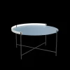 - EDGE Tray table Ø76 - Pigeon blue-white*Houe Outlet
